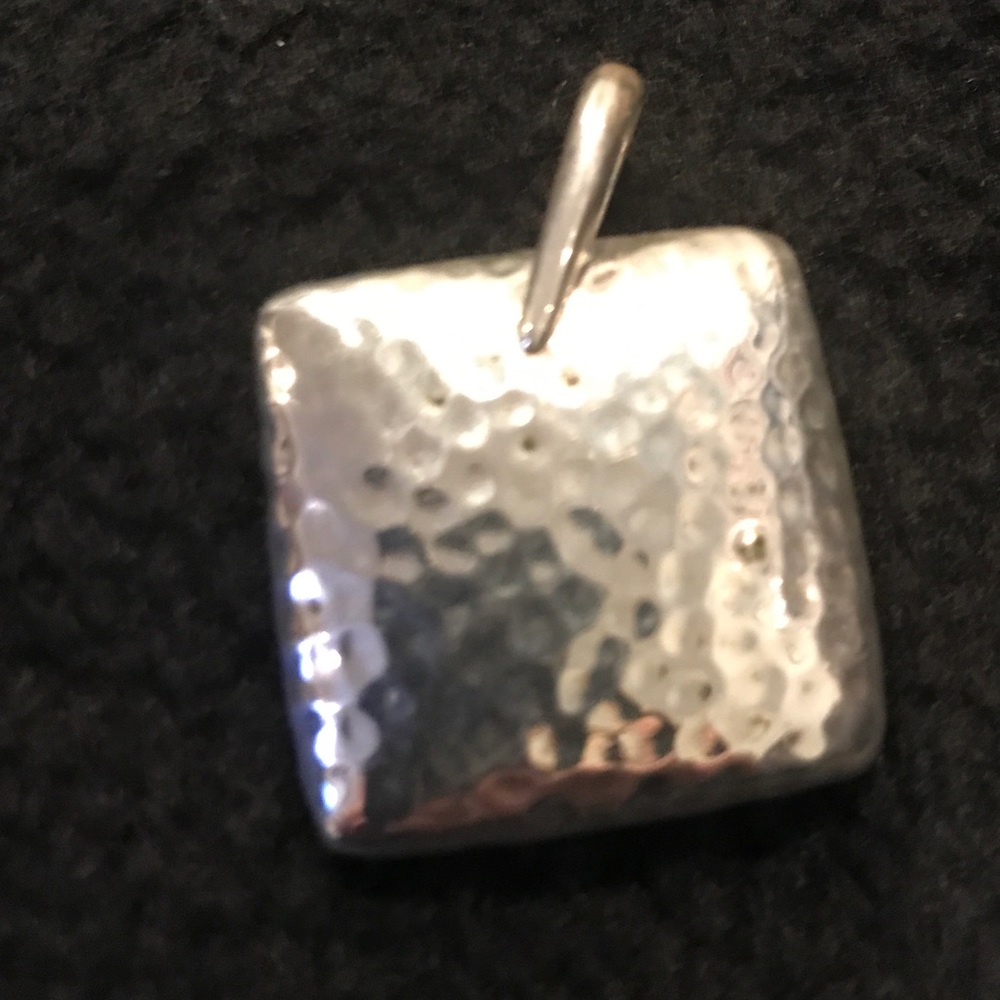 Silpada Sterling silver square puff slide